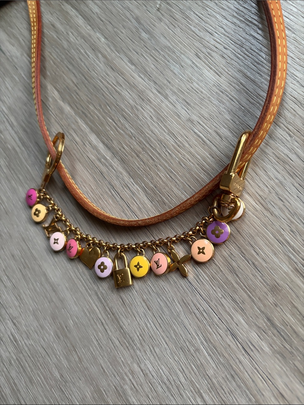 Louis Vuitton Spring Street monogram bag charm